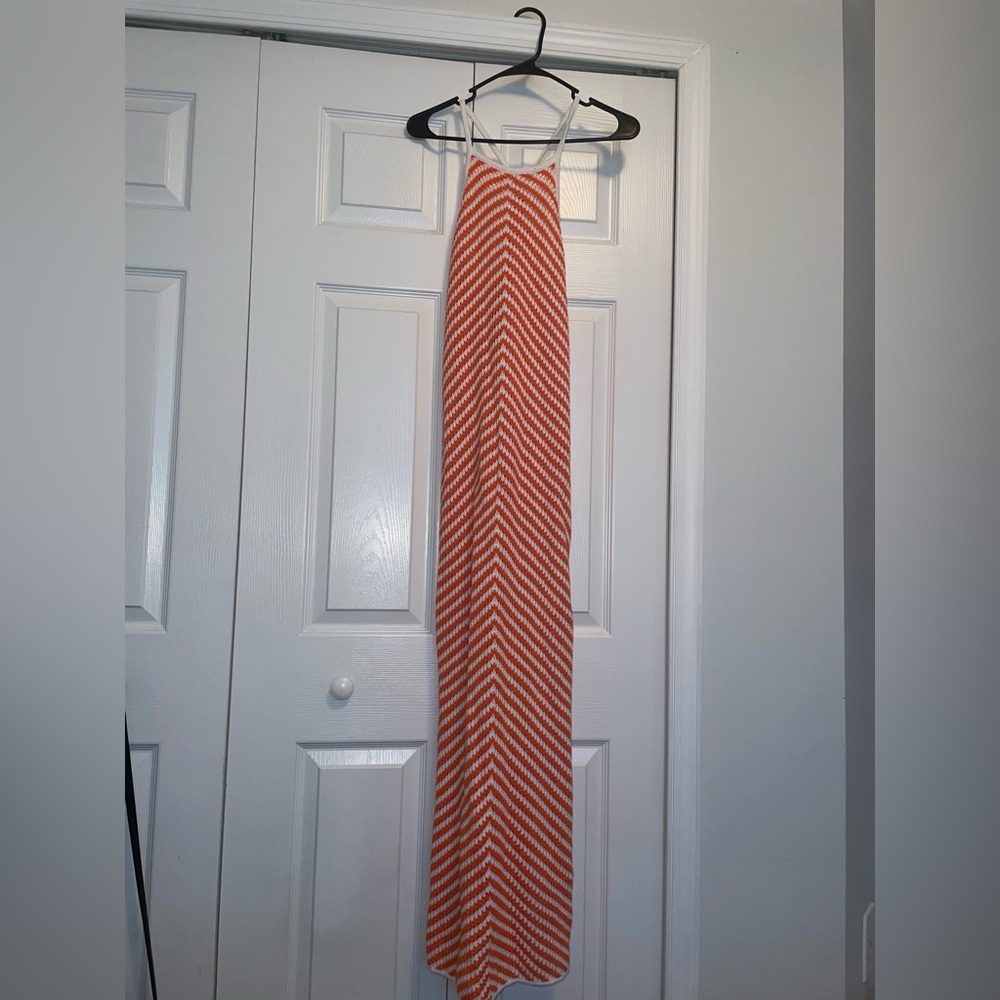 Just Fab Crochet Halter Dress